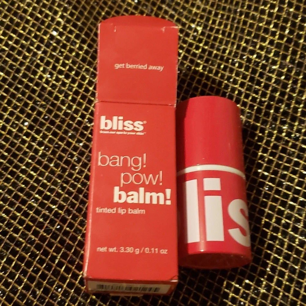 🧚‍♀️GET BERRIED AWAY Bliss DISCONTINUED Tinted Lip Balm NWT
